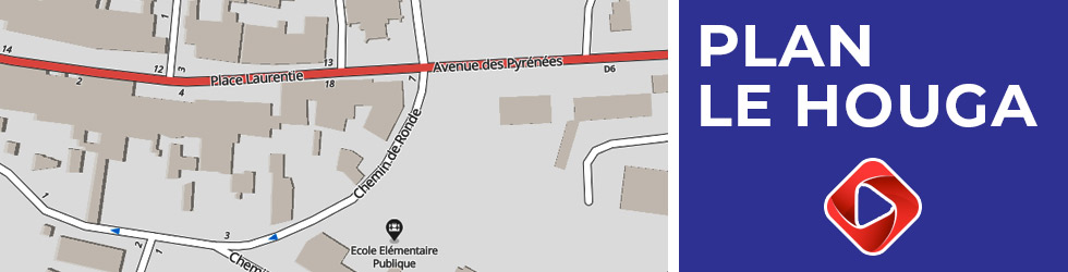 Mairie Le Houga - Plan le Houga